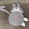 Coasters Set of 5, Fun Woven Creative Cat Coasters, Cute