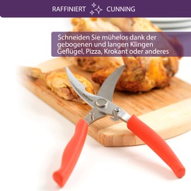 Mastrad F24315 Poultry Scissors Stainless Steel Pizza/Red