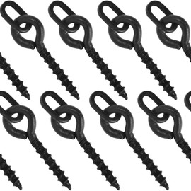 SF Bait Screw With Oval Link Loop Swivels for Carp Fishing Terminal Rig Tackle 50Pcs