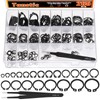 Tanstic 265Pcs 21 Sizes External Retaining Rings Snap Rings Assortment