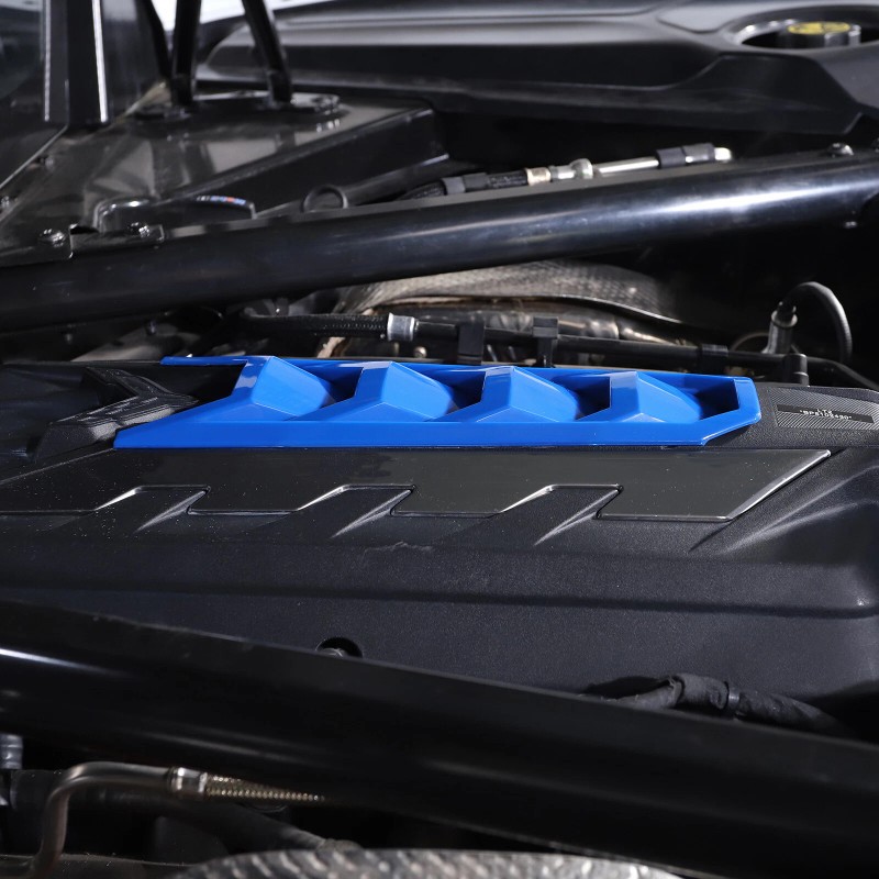 necar2020 ABS Blue Car Engine Bay Center Decorative Trim Cover