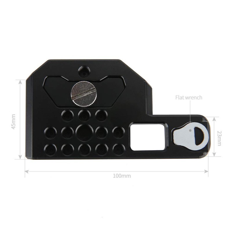 NICEYRIG Mounting Plate Kit Offset Kit for BMPCC 4K &