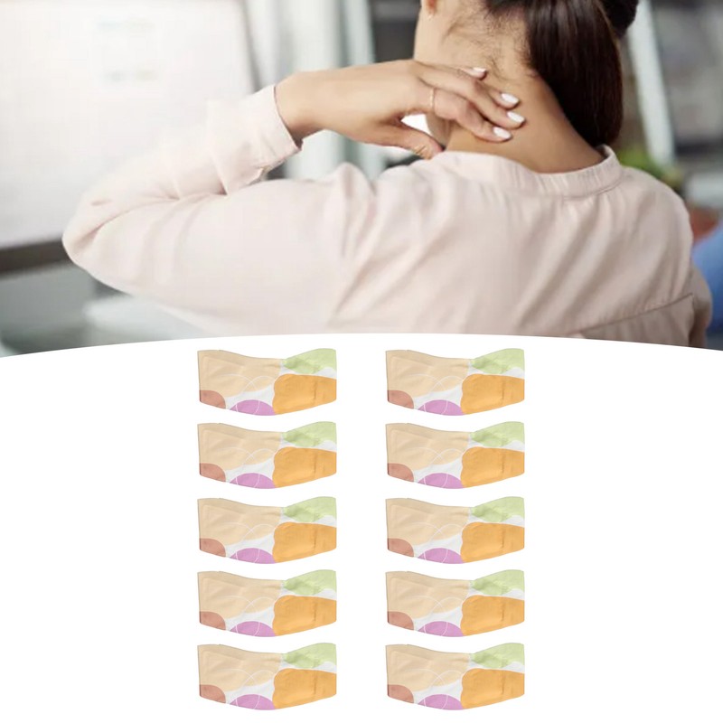10 Bags Moxibustion Patch Hot Compress Reduce Fatigue Wormwood Heating