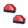 MelTruck® 2 x Red Number Plate Light Position Light Rear