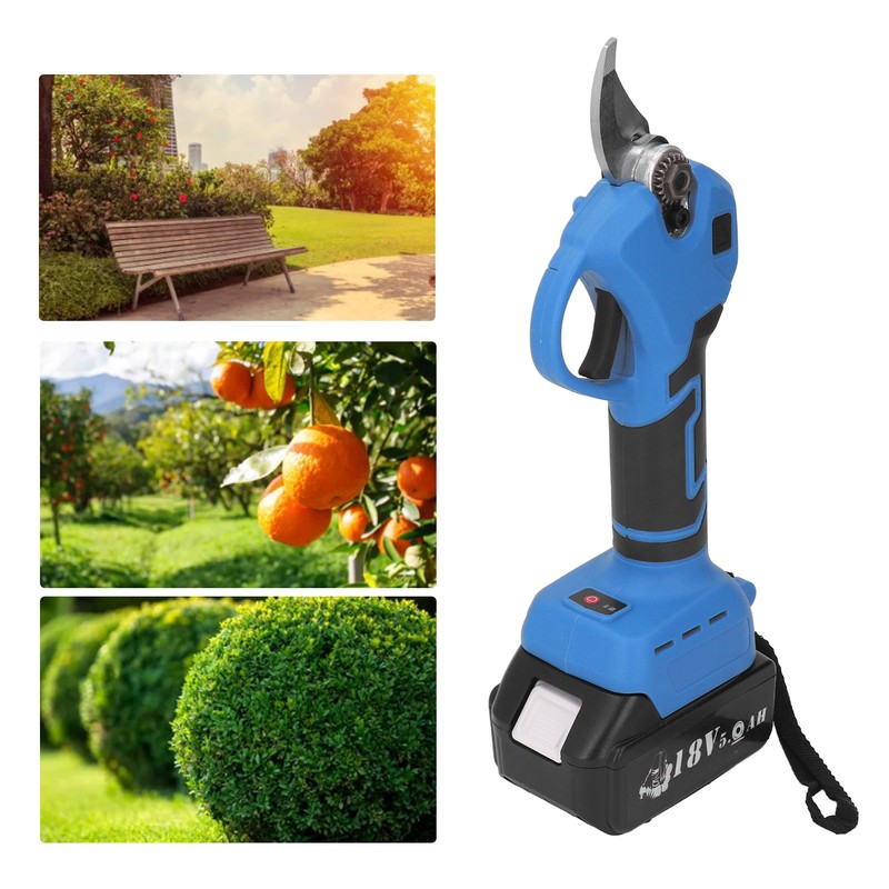 Cordless Electric Pruning Shear Low Noise Ergonomic Handle High Carbon