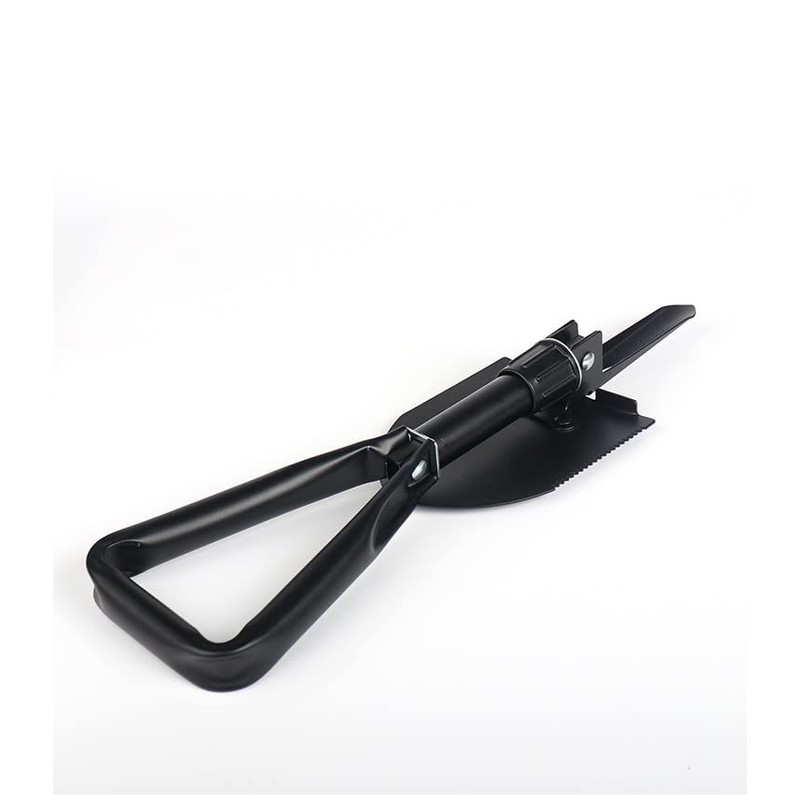 Large 47 cm Multifunctional Folding Shovel, Folding Shovel with Storage