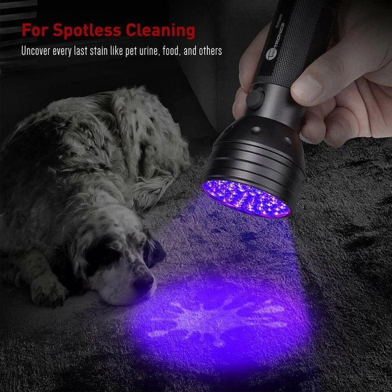 TaoTronics 51 LEDs UV Blacklight Flashlights Detector for Dry Pets