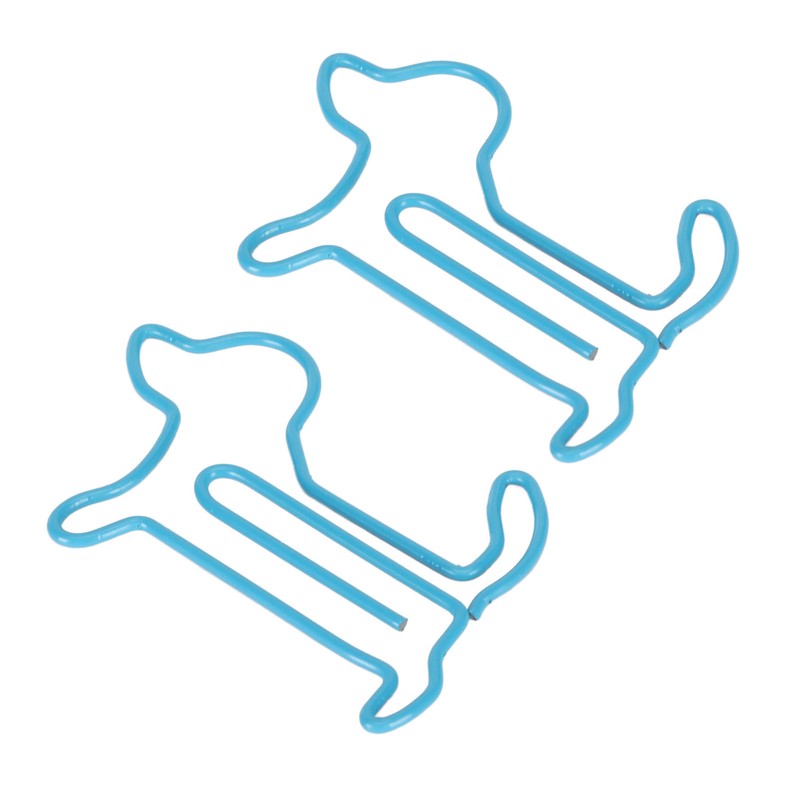 100pcs Dog Shaped Paper Clips Slip Resistance Exquisite Cute Paper
