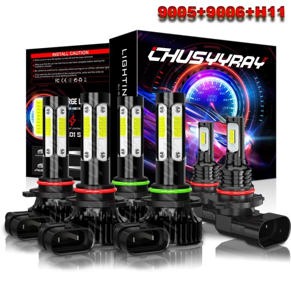 CHUSYYRAY For Honda Civic 2006-15 Combo 6x Upgrade LED Headlight