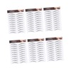 Baluue 6sheets Eyebrow Stickers Imitation False Eyebrows for Natural Look