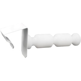 dekondo !! 4x Window Hooks / Decorative Hooks with Spacer White for Window Thickness: 12-20 mm