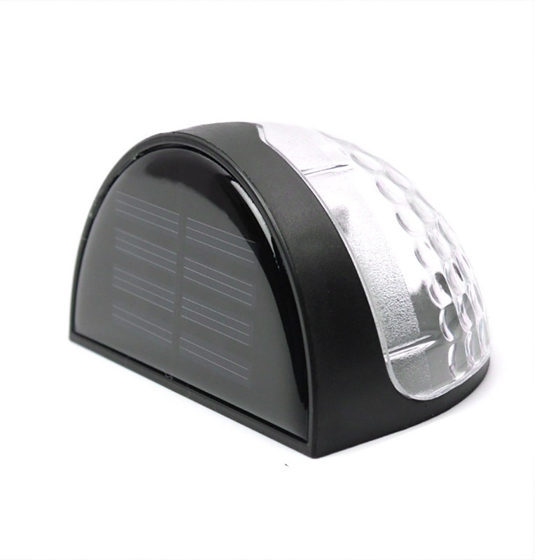 4Pcs Solar Fence Lights 6LED Garden Light Waterproof Decorative Lamps