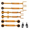 maXpeedingrods 6pc Adjustable Camber Control Arms Toe Kit w/Ball Joints
