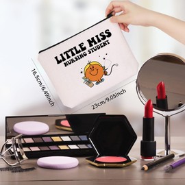 WCGXKO Nursing School Student Gift Nurse Gift Little Miss Nursing Student Cosmetic Bag Nursing Student Gift (Miss Nursing Student Bag), CA004