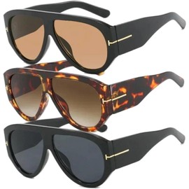 Gafas de Sol Estilo Aviador Retro de Gran tamaño for Mujer: Gafas de piloto Vintage con protección UV400, Gafas Ligeras de Lujo for Viajar y Conducir(A+B+C)