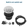 Food Waste Garbage Disposal Air Switch Stainless Steel Button Pneumatic