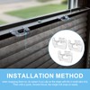 3 Pack Cordless Honeycomb Shade Lift Handles for Graber and