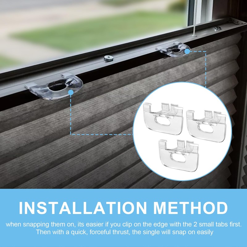 3 Pack Cordless Honeycomb Shade Lift Handles for Graber and