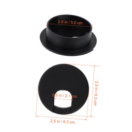 OSALADI 12pcs Round Cable Organizers for Cable Hole Covers for Wire Management for Desks and Cabinets