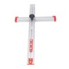 Woodworking Ruler Scribing Tool 2 In 1 Multifunctional Aluminum Alloy