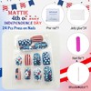 Independence Day Press on Nails Medium Square Fake Nails with