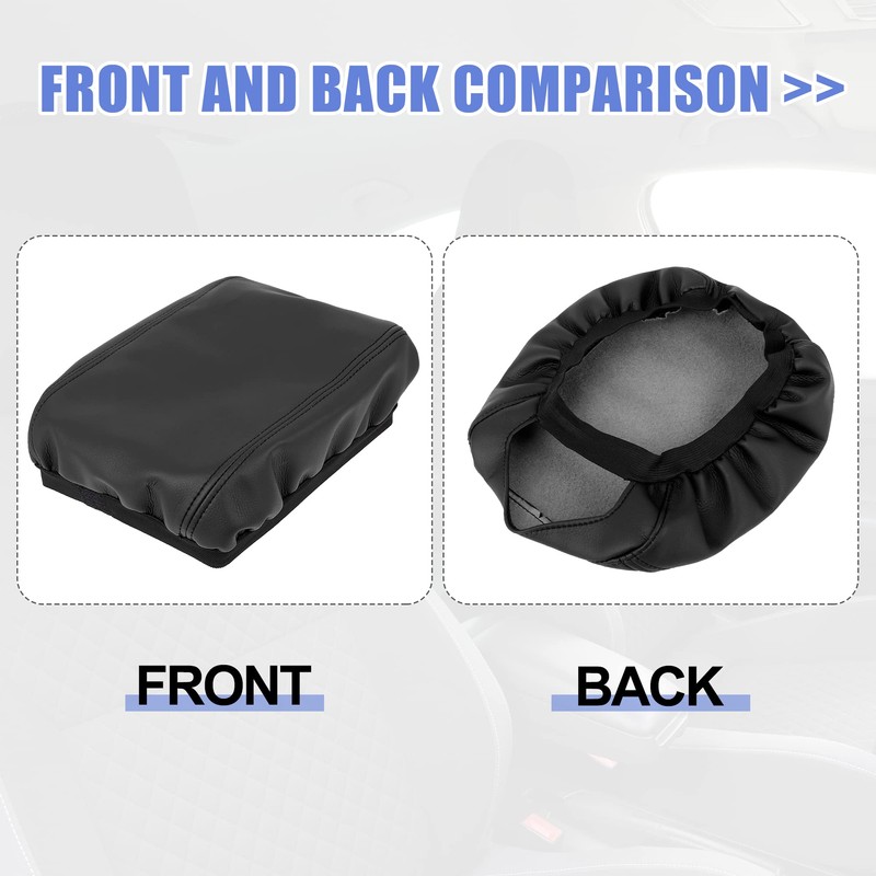 X AUTOHAUX Car Center Console Lid Armrest Seat Box Cover