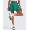 CRZ YOGA Womens Mini Pleated Athletic Tennis Skirts High Waisted