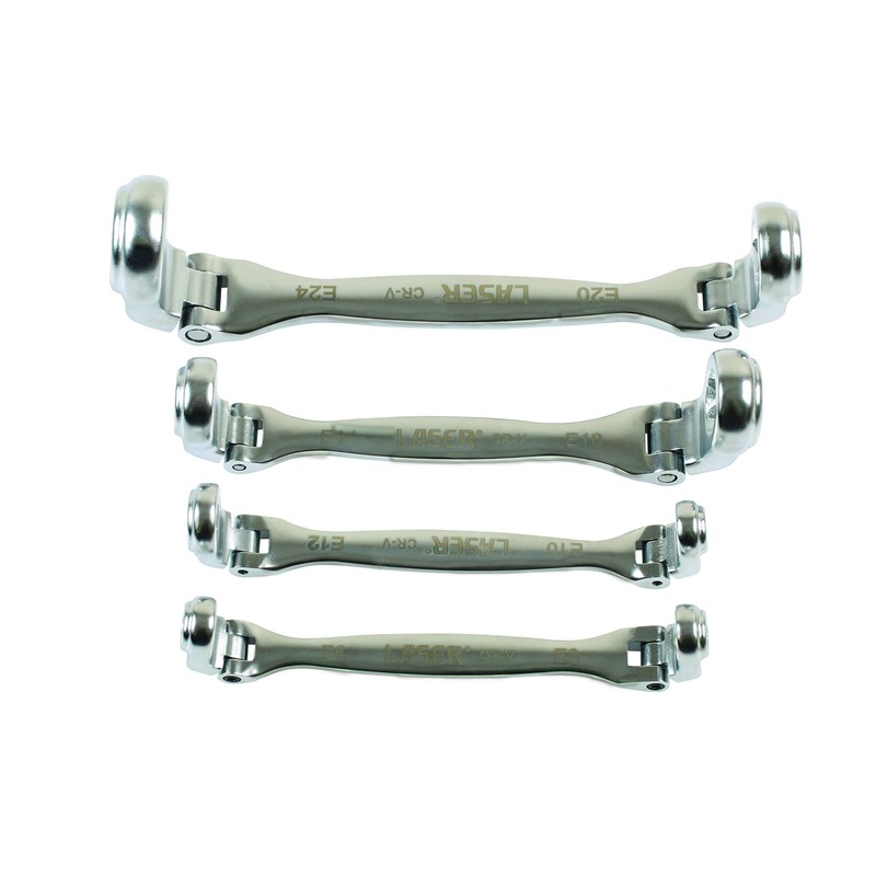 Laser 7260 Flexible Star Spanner Set 4pc