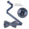 HOULIFE Men's Bow Tie Set - Adjustable Velvet Bow Tie,