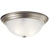 Kichler 15.25" Flush Mount Ceiling Light in Brushed Nickel, 3-Light