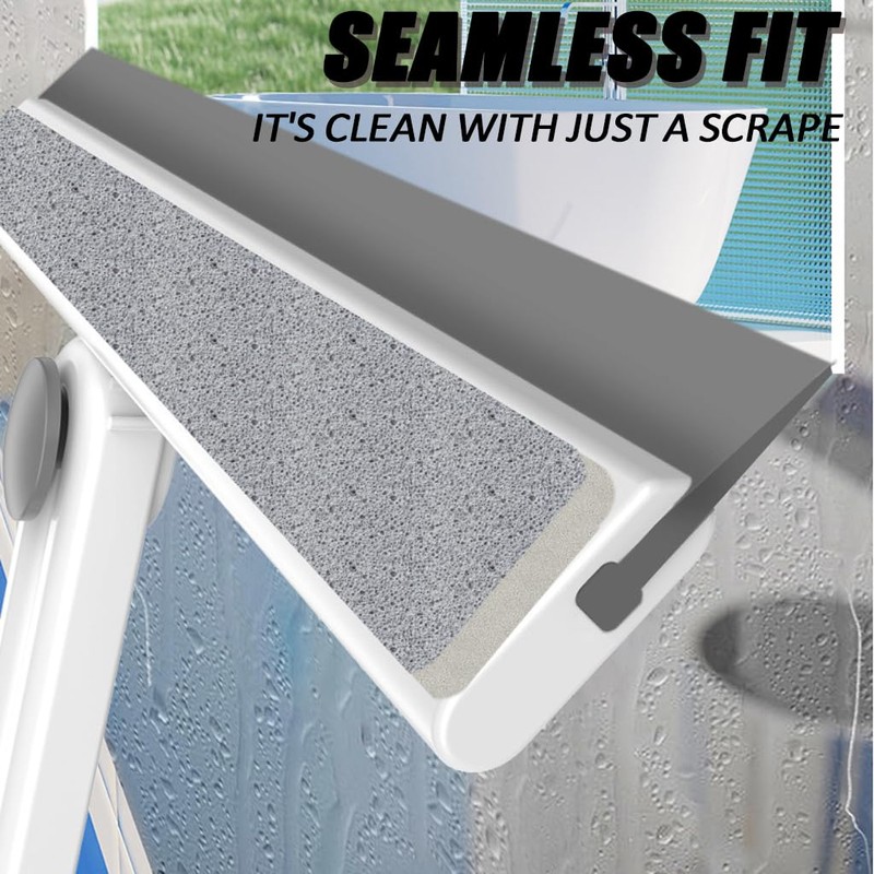 Shower Scraper - Foldable 360° Rotating Glass Cleaning Tool -