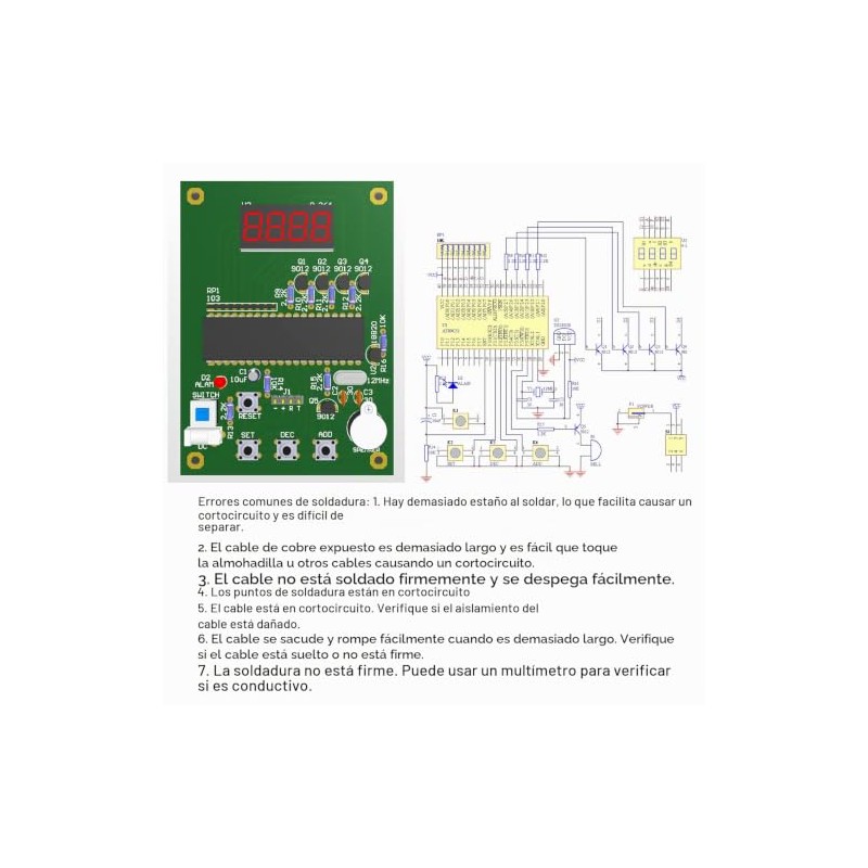 Kits de práctica de soldadura DIY DS18B20 Módulo de sensor