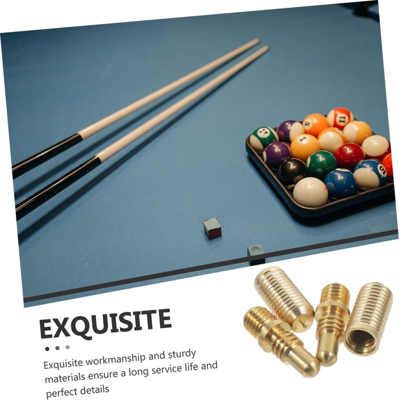 Hohopeti 8sets Pool Cue Extension Rod Connecting Screws Heavy Duty