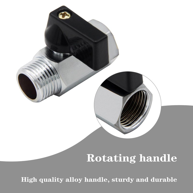 Fitvell Brass Mini Ball Valve 1/8" NPT Female x Male