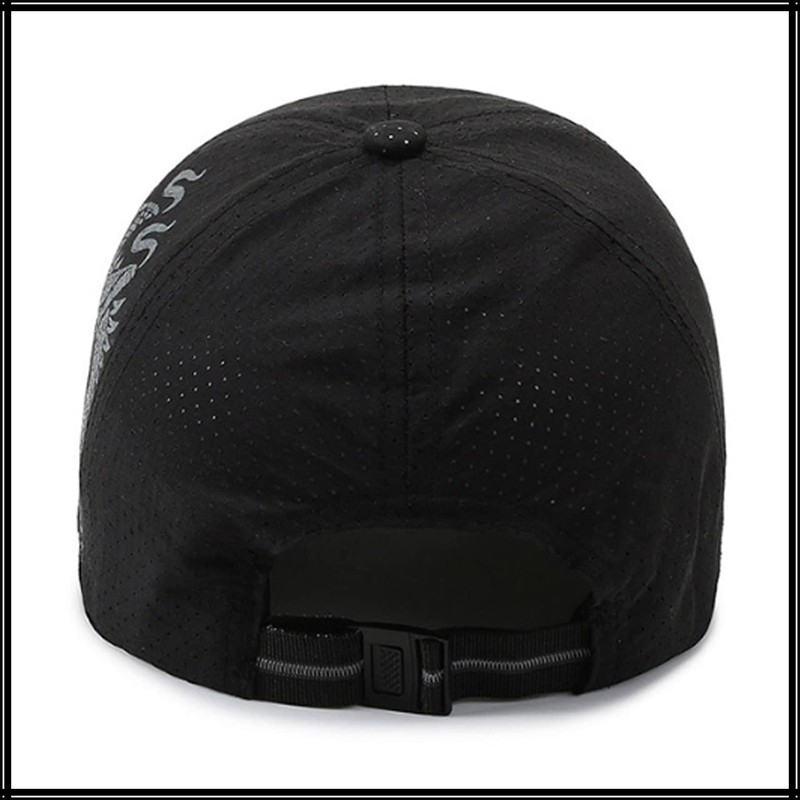 White Fang CA508 Mesh Cap, Dragon Dragon Logo Hat, Running,