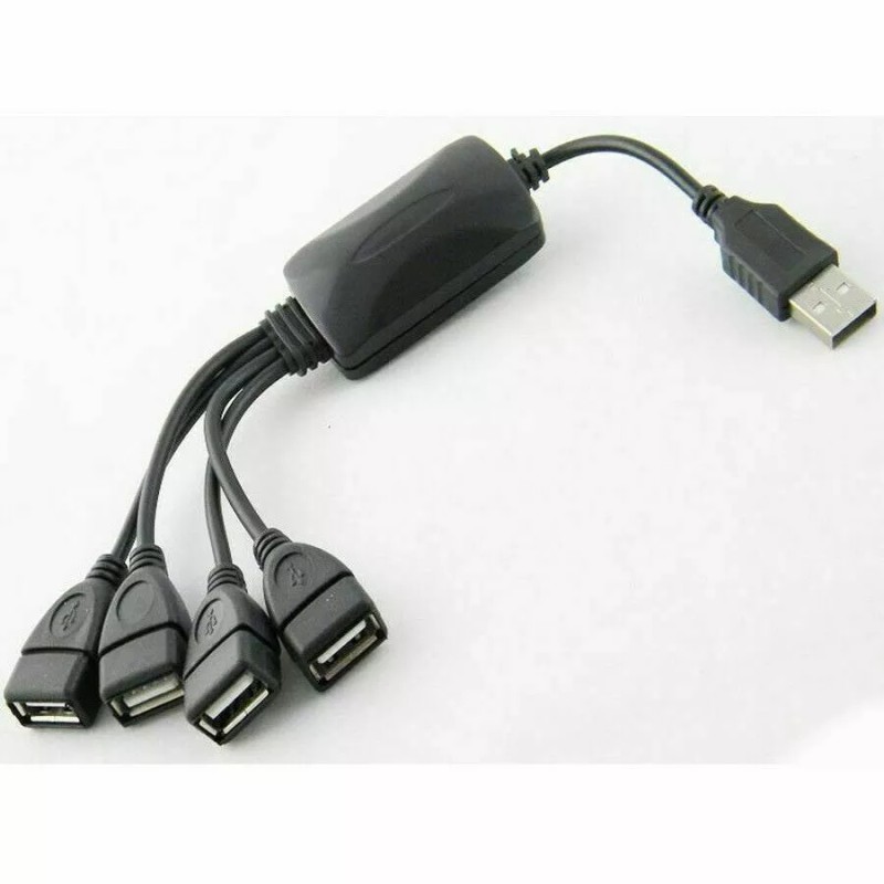 Unbranded 4 Port USB 2.0 High Speed Hub Octopus Splitter