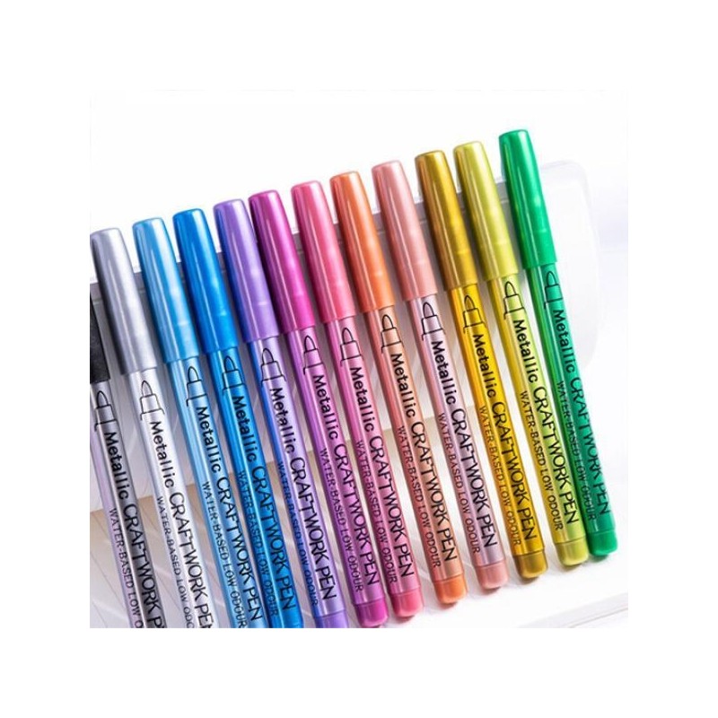 Artbox/Hosa Stationery Artfield Metallic Pen 12 Colors / 아트박스호사문구 아트필드