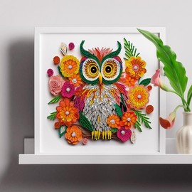 Special Shaped Diamond, 5D Diamond Painting Kits, Frameless, Sparkling Gem, Home Decor, Office Decor, Owe, Eagle, Butterfly, Flowers, Hummingbird, Dog, Cat, Cow,:_AB540