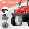 Dawnjaccee UTV/ATV Trash Bag, PVC Mesh Storage Sack Compatible with