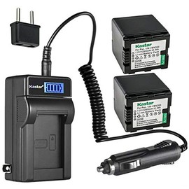 Kastar 2-Pack VW-VBN260 Battery and LCD AC Charger Compatible with Panasonic VW-VBN260, VW-VBN130, VW-VBN070 Battery, HDC-SD800, HDC-SD800GK, HDC-SD800K, HDC-SD800P, HDC-SD900, HDC-SD909, HC-X900