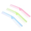 Healvian 3pcs Portable Folding Hair Combs Anti-static Detangling Brushes for