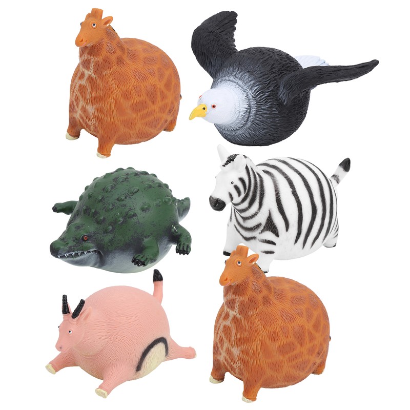 Mini Animal Model Toys Set Pressure Relieve Learning Simulation Big