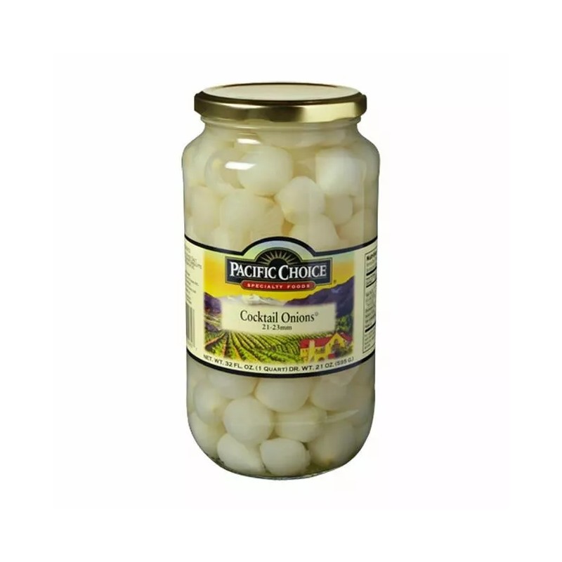 Pacific choice LARGE Bar COCKTAIL ONIONS QT Jar for Martinis