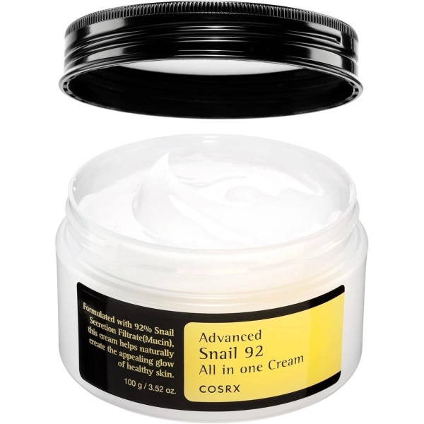 COSRX Snail Mucin 92% Cream Face Moisturizer Acne-Prone Dry Sensitive