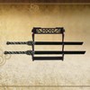 FOXSMZZ Sword Holder Wall Mount Samurai Sword Stand Display Katana