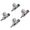 4pcs BA1403R Banana Plug,Locking Rhodium Plated Speaker Banana Connectors,Double Screw