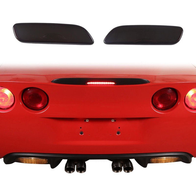 autotrim000 2PCS smoked black Reverse Light Blackout Kit Kit trim