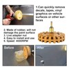 Decal Remover Wheel Sticker Remover w/Drill Adapter Tool Kit Adhesive