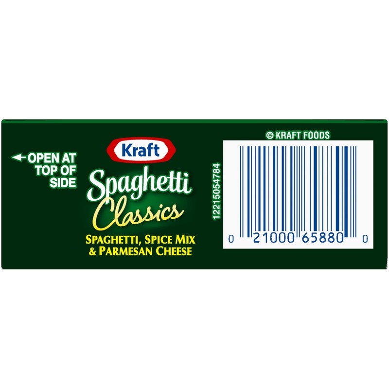 Kraft Spaghetti Classics Tangy Italian Easy Pasta Meal with Spaghetti,