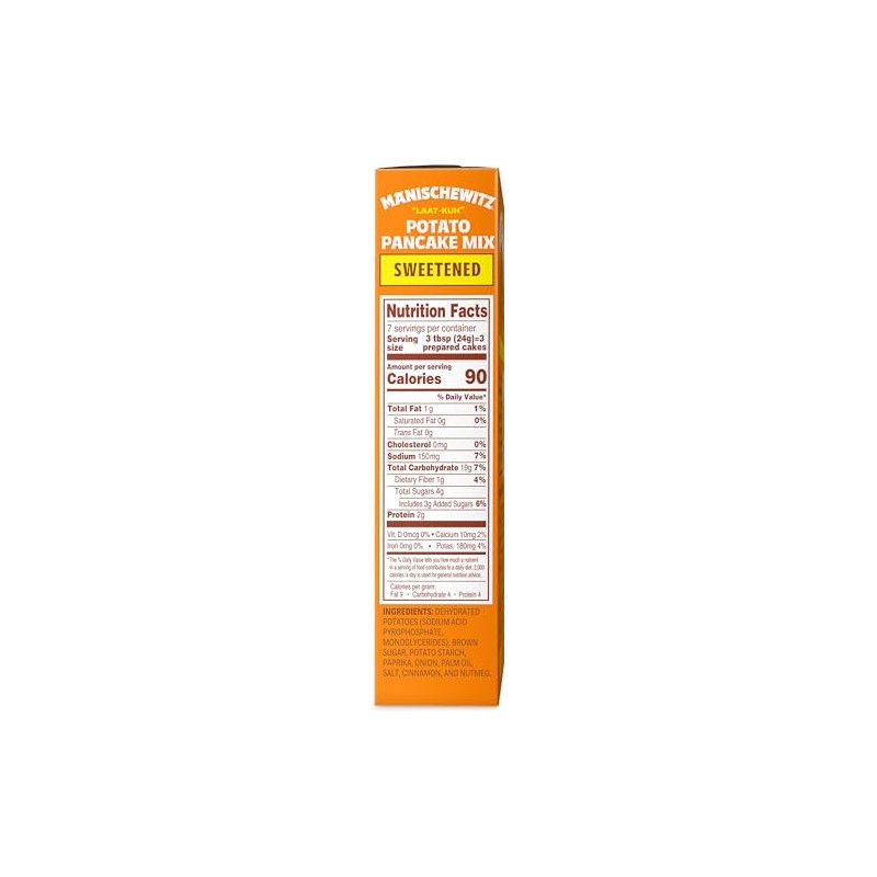 Manischewitz Sweetened Potato Pancake Mix, 6oz (2 Pack) | Gluten